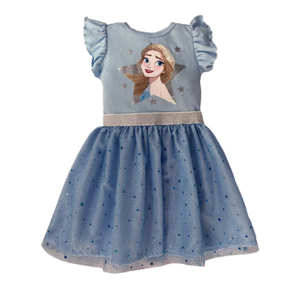 Kit 3 Piezas Elsa Frozen (2 vestidos y 1 conjunto)