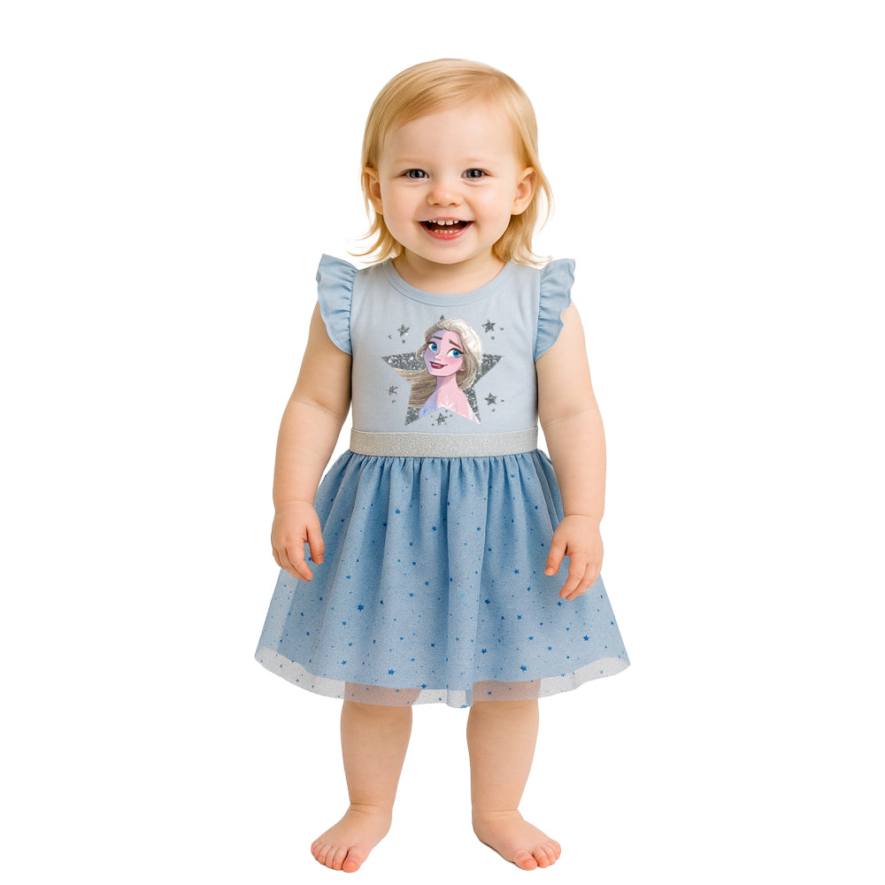 Vestido Disney para Bebé Estampado Elsa