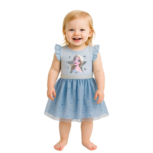 Vestido Disney para Bebé Estampado Elsa