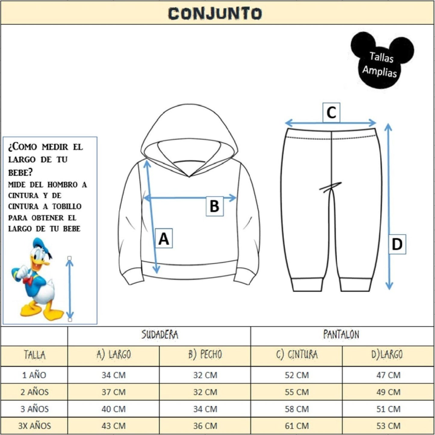 Conjunto Pants 2 piezas Disney para Niña Estampado Minnie Mouse