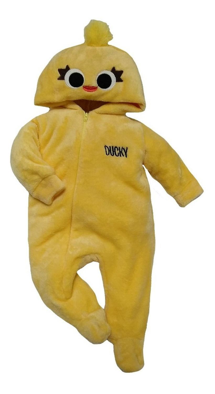 Kit 4 Mamelucos Disney para Bebé con Gorro Bordado Toy Story Ducky, Hamm, Rex, Woody