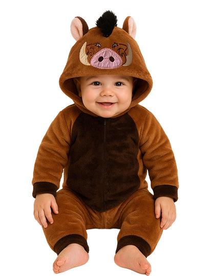Mameluco Con Gorro Bordado Sin Pie Disney Niño