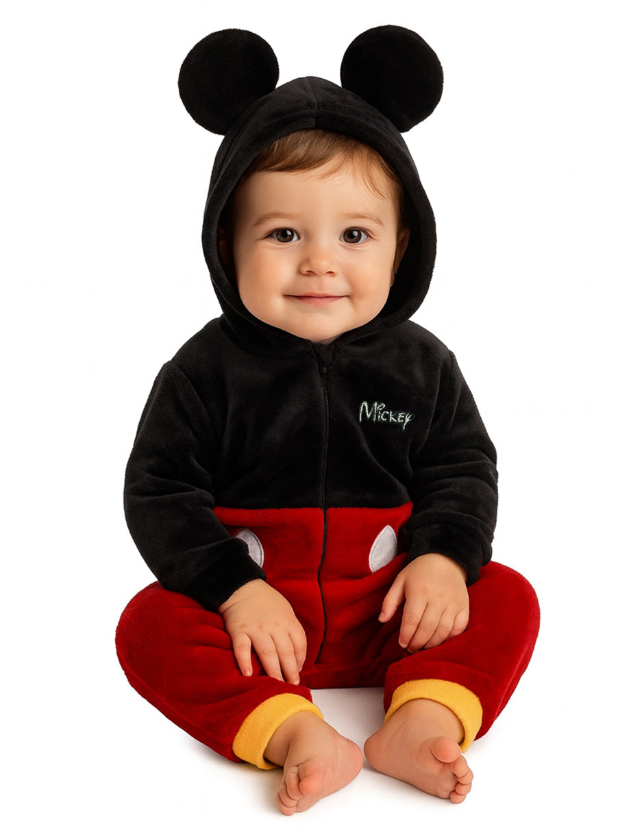 Kit 3 Mamelucos Disney para Niño con Gorro Bordado Thumper, Mickey, Stitch