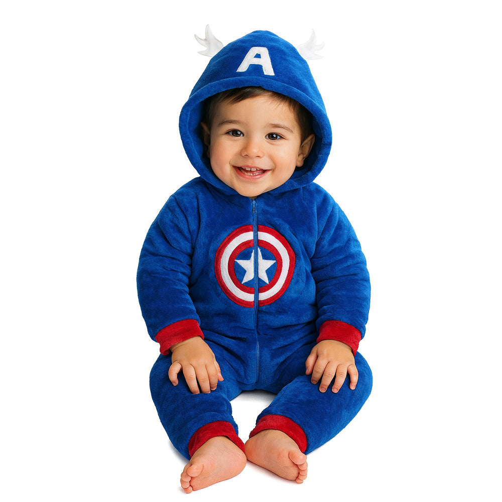 Kit 3 Mamelucos Para Niño Spiderman, Capitan America y Ironman