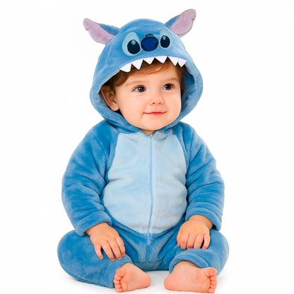 Mameluco Disney para niño con Gorro Bordado Stitch