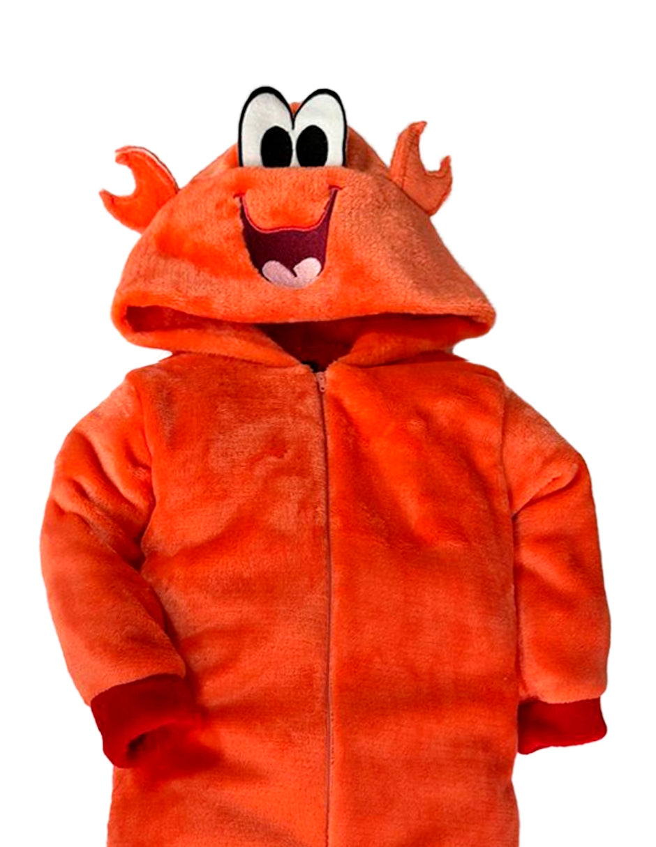 Mameluco Con Bordado Disney Sebastián Cangrejo Sirenita Para Niño