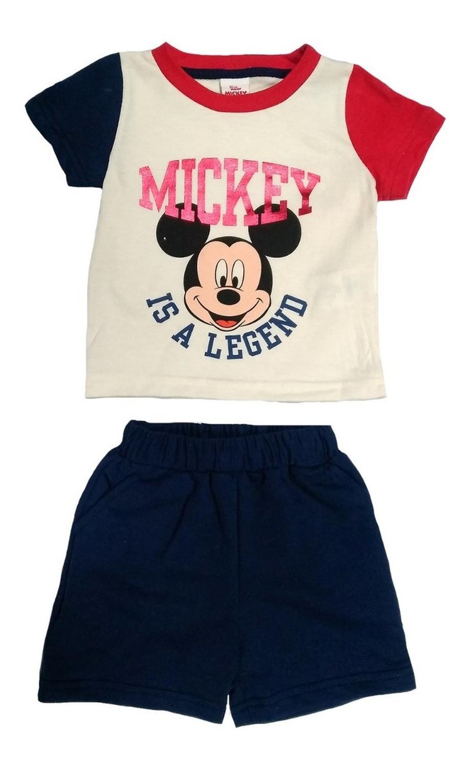 Kit 3 Conjuntos Algodón Disney para Niño Mickey Mouse