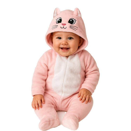 Mameluco Kiss para Bebé Bordado Gatita