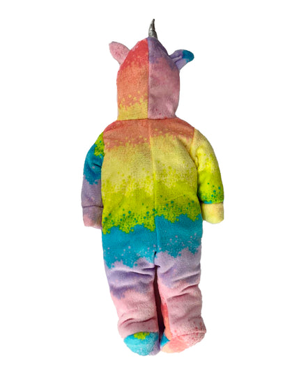Mameluco Con Gorro Unicornio Foil Corazones