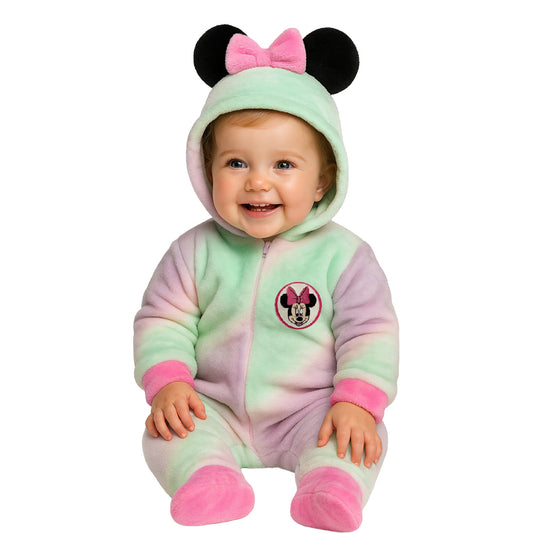 Mameluco Bordado con gorro Disney Minnie Arcoiris