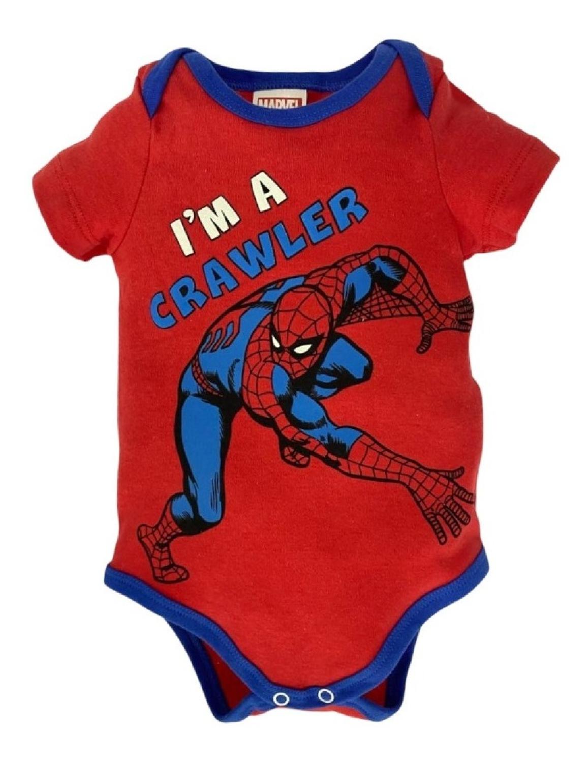 Kit 3 Pañalero Algodón Marvel para Bebé Estampado Capitán América, Ironman, Spiderman