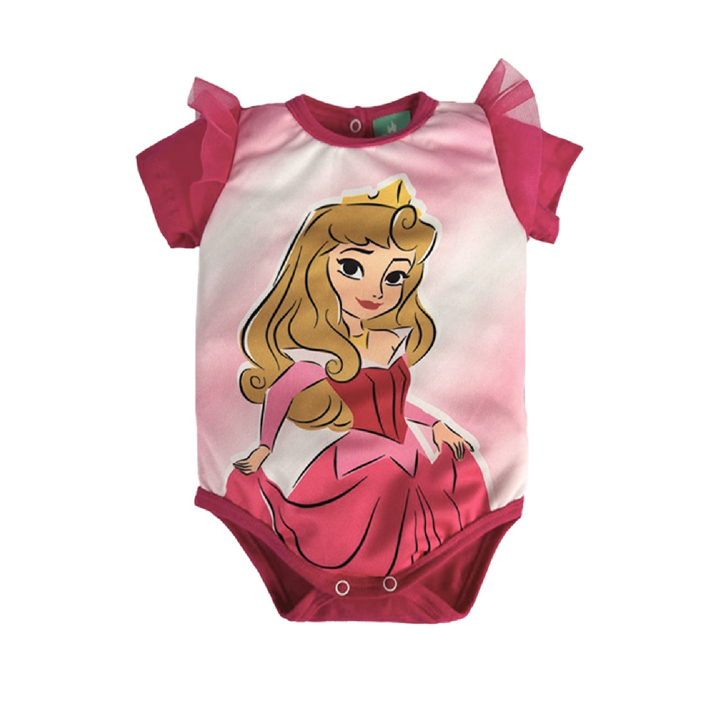 Pañalero estampado y leggings con tutu Disney Princess Aurora