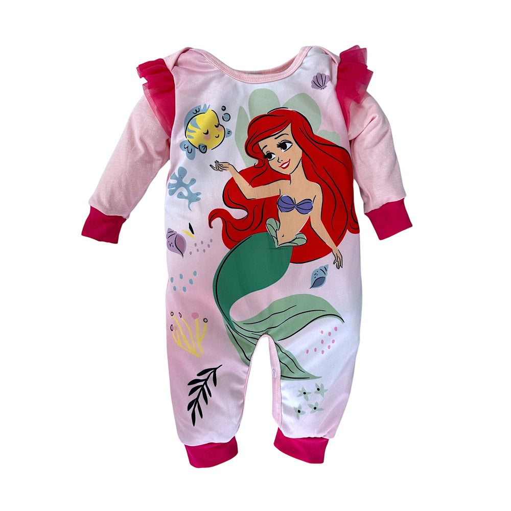 Mameluco Algodón Disney para Bebé sublimado Ariel