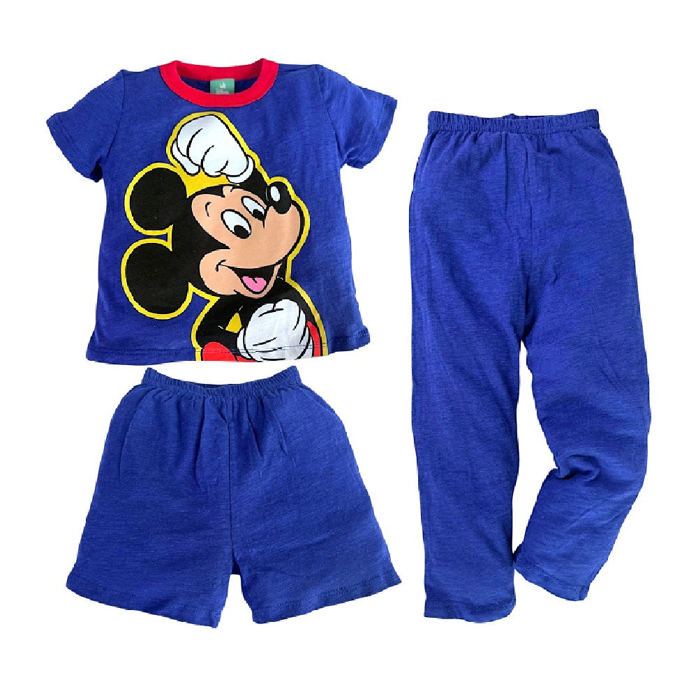 Conjunto Algodón Short Y Playera Disney Mickey Mouse