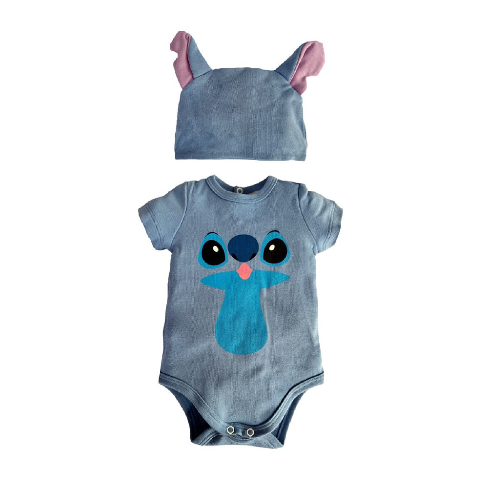 Pañalero estampado con gorro Disney Stitch