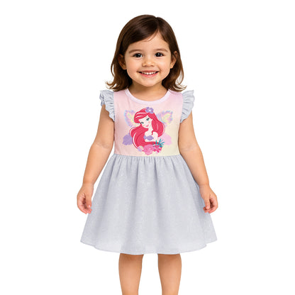 Vestido sublimado tul con glitter Disney Ariel