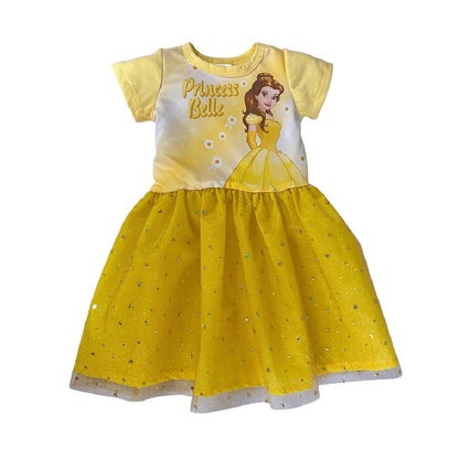 Kit 3 Vestidos Disney Princess Bella, Ariel, Anna