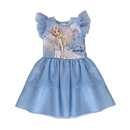 Kit 3 Vestidos Disney Princess Bella, Ariel, Anna