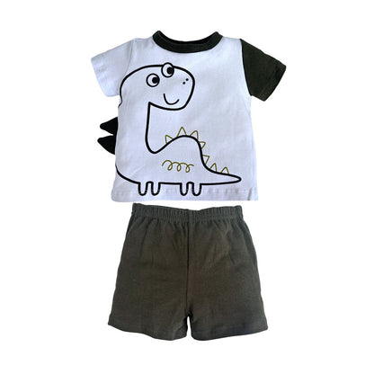 Kit 2 Conjuntos estampados Kiss Dinosaurio y Perrito
