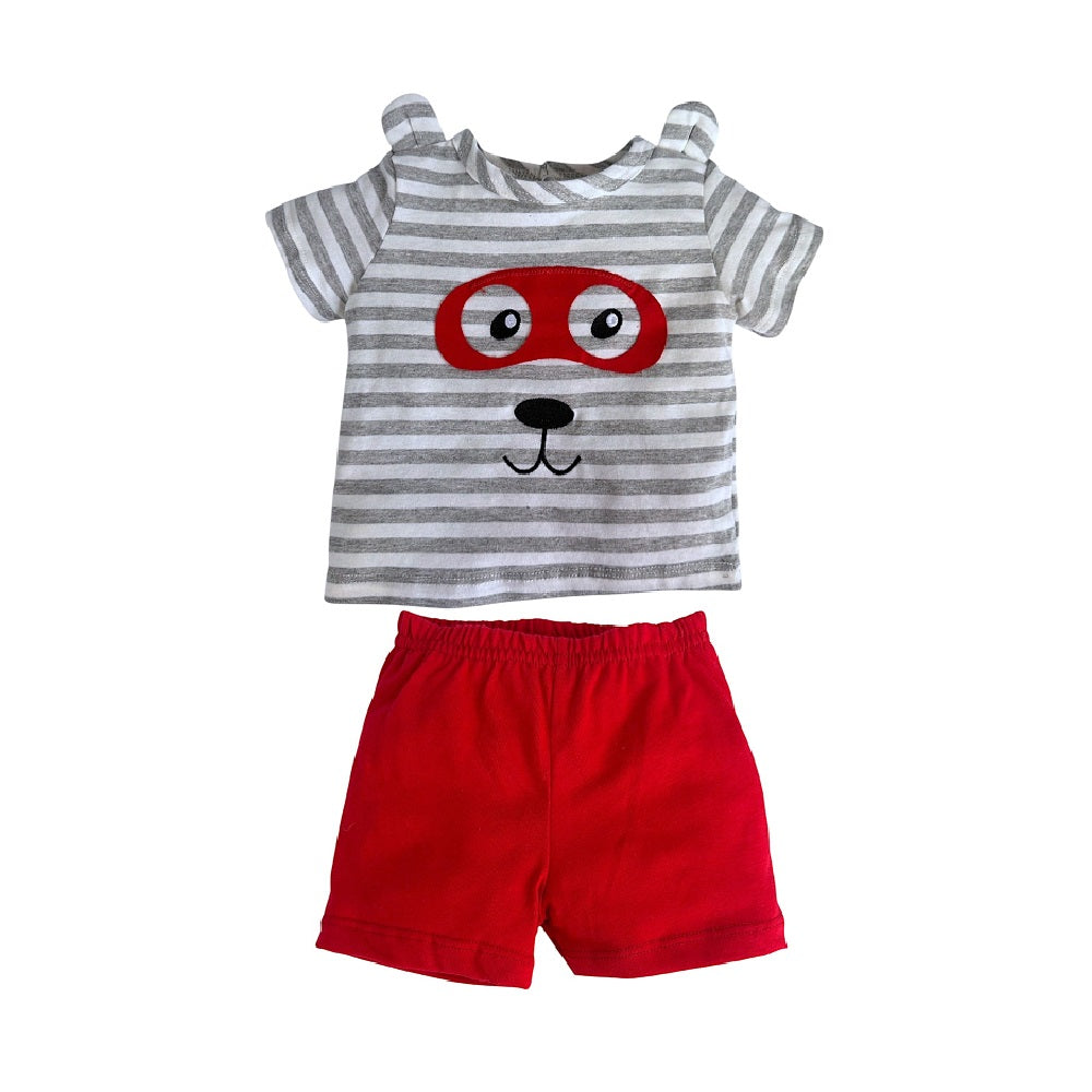 Conjunto 2 piezas Kiss para Bebe Algodón Perro