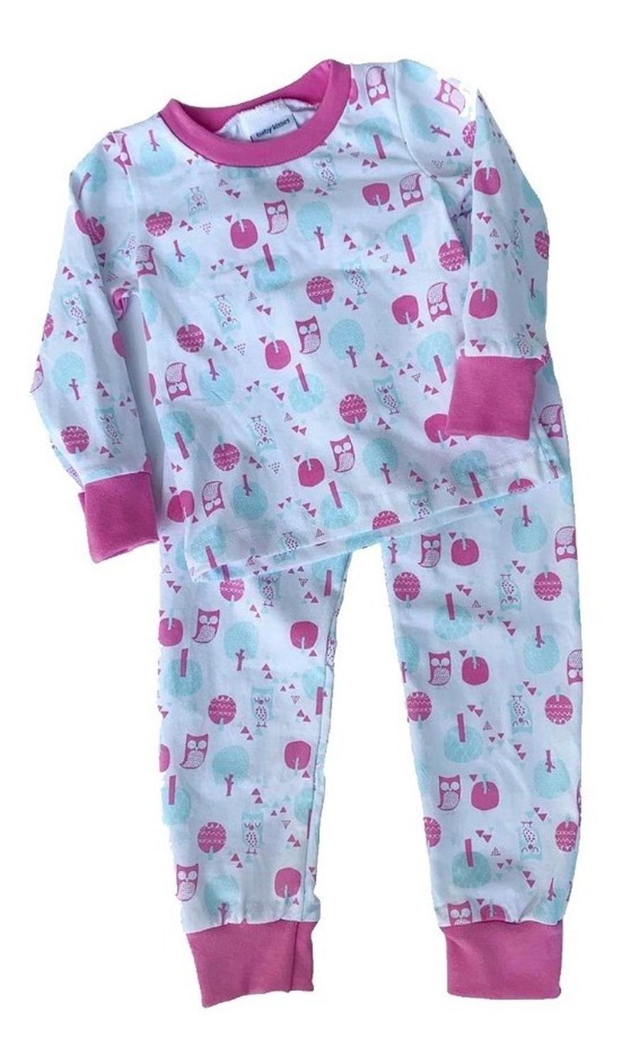 KIt 2 Pijamas Algodón Kiss para Niña con Pantalón Estampados Búhos, Catarina