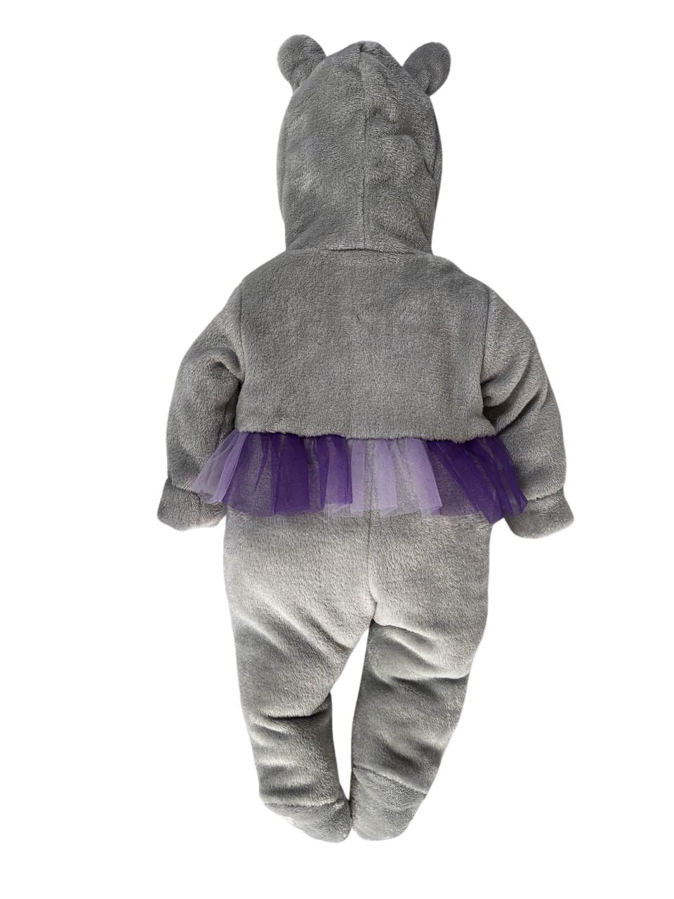 Mameluco Kiss para Bebé con Gorro Bordado Hippo