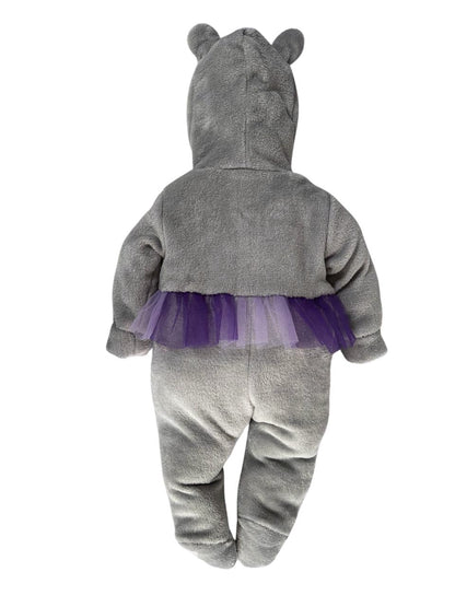 Mameluco Kiss para Bebé con Gorro Bordado Hippo