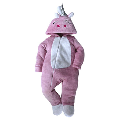 Mameluco Kiss para Bebé con Gorro Bordado Unicornio
