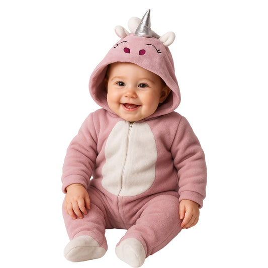Mameluco Kiss para Bebé con Gorro Bordado Unicornio
