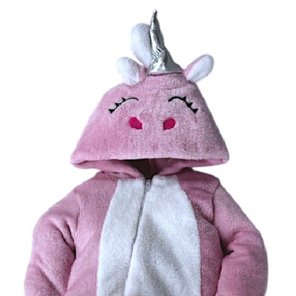 Mameluco Kiss para Bebé con Gorro Bordado Unicornio