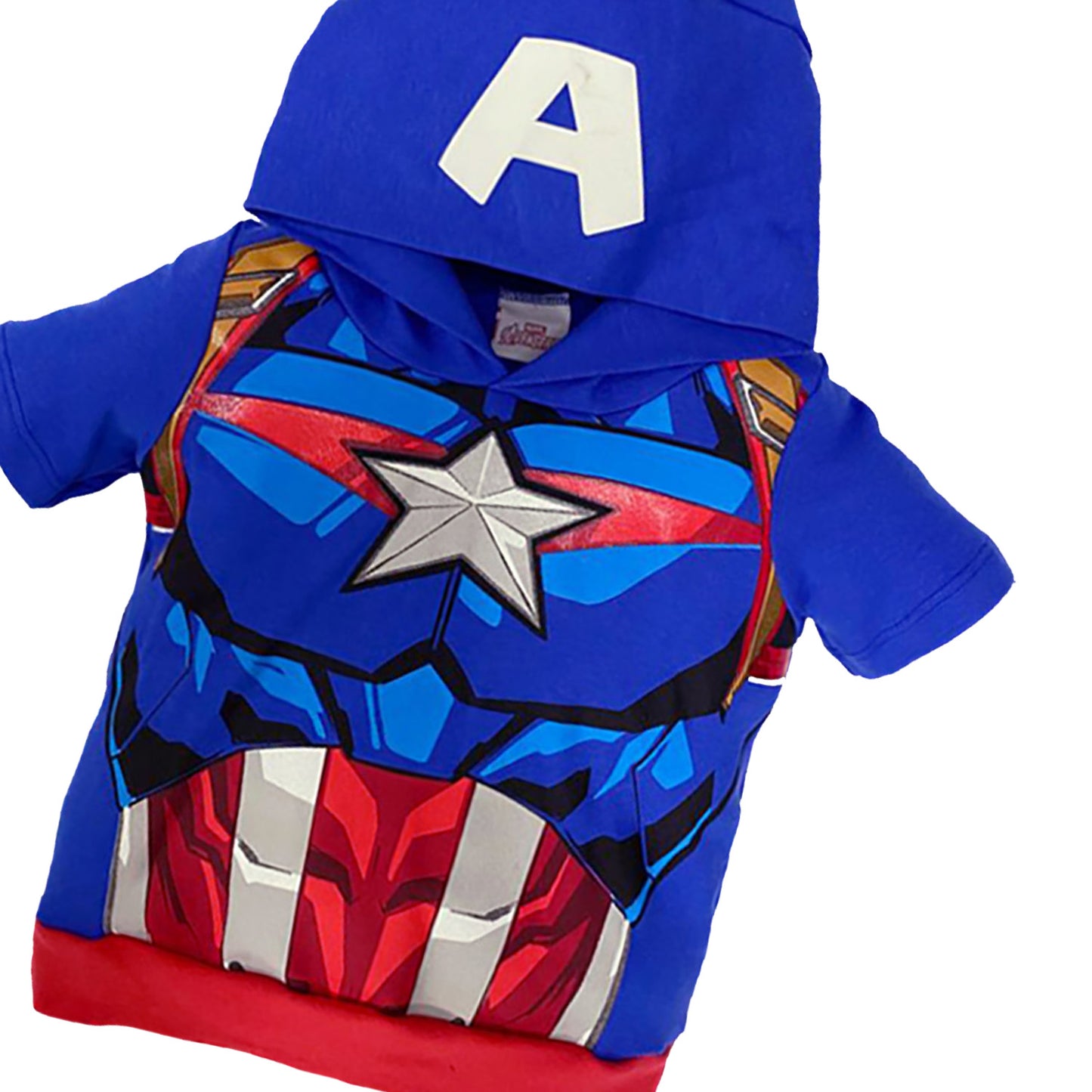 Conjunto Marvel Short y Playera con Gorro Capitan America
