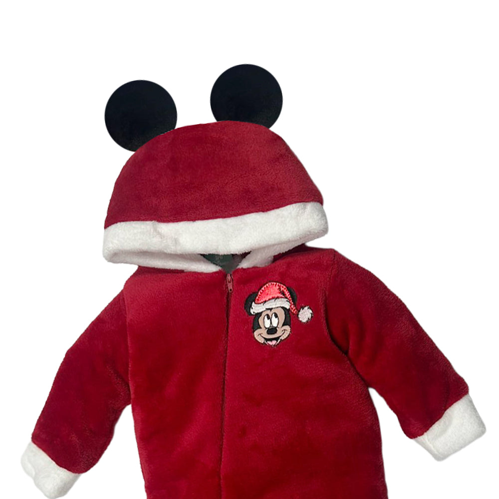 Mameluco Disney para Bebé Bordado con Gorro Mickey Mouse Santa Claus
