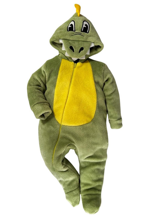 Mameluco Kiss para Bebé con Gorro Bordado Cocodrilo