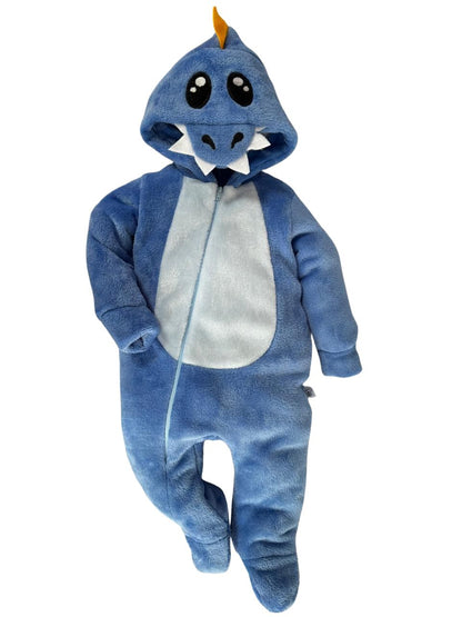 Mameluco Kiss para Bebé con Gorro Bordado Dinosaurio