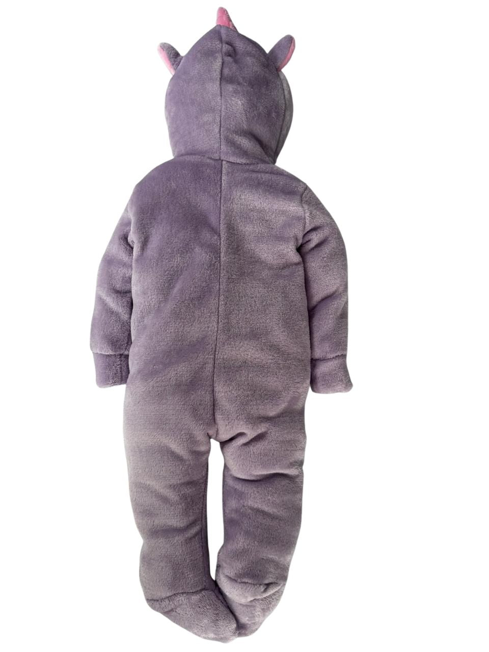 Mameluco Kiss para Bebé con Gorro Bordado Unicornio Lila