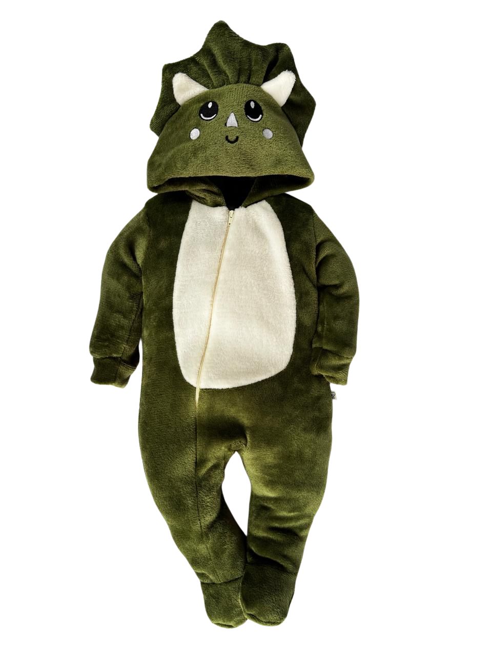 Mameluco Kiss para Bebé con Gorro Bordado Triceraptor