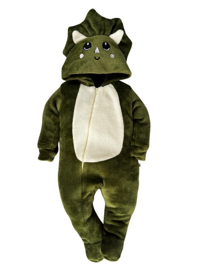 Mameluco Kiss para Bebé con Gorro Bordado Triceraptor