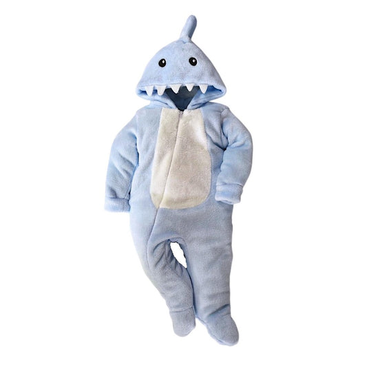 Mameluco Kiss para Bebé con Gorro Bordado Tiburón