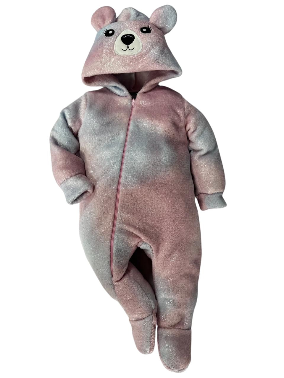 Mameluco Kiss para Bebé con Gorro Bordado Osita Foil