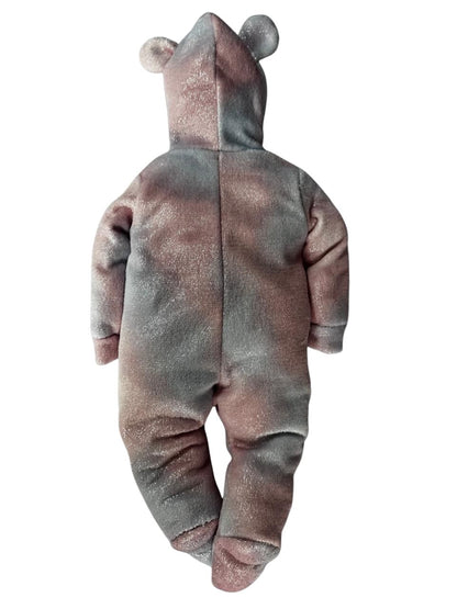 Mameluco Kiss para Bebé con Gorro Bordado Osita Foil