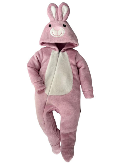 Mameluco Kiss para Bebé con Gorro Bordado Coneja Tierna