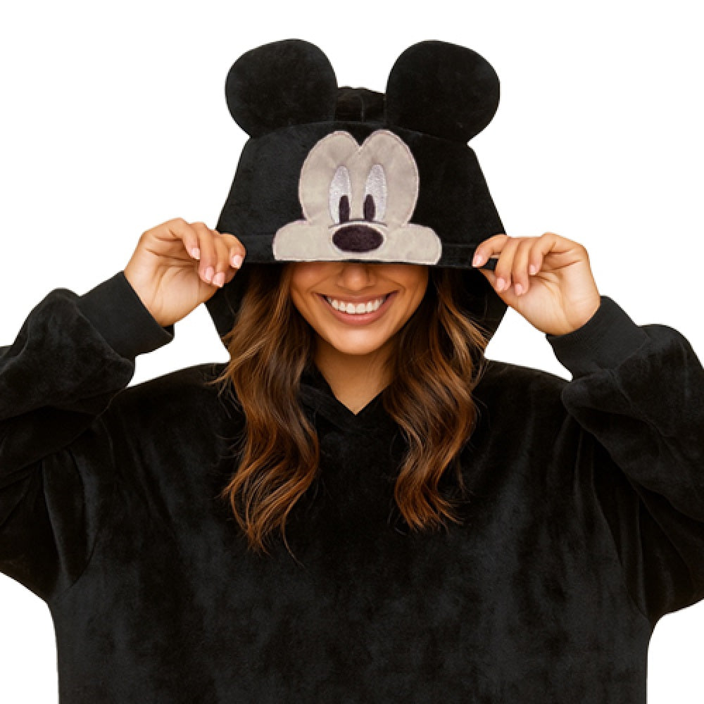 Maxi Sudadera Adulto con Gorro Bordado Disney Mickey Mouse