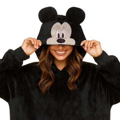 Maxi Sudadera Adulto con Gorro Bordado Disney Mickey Mouse