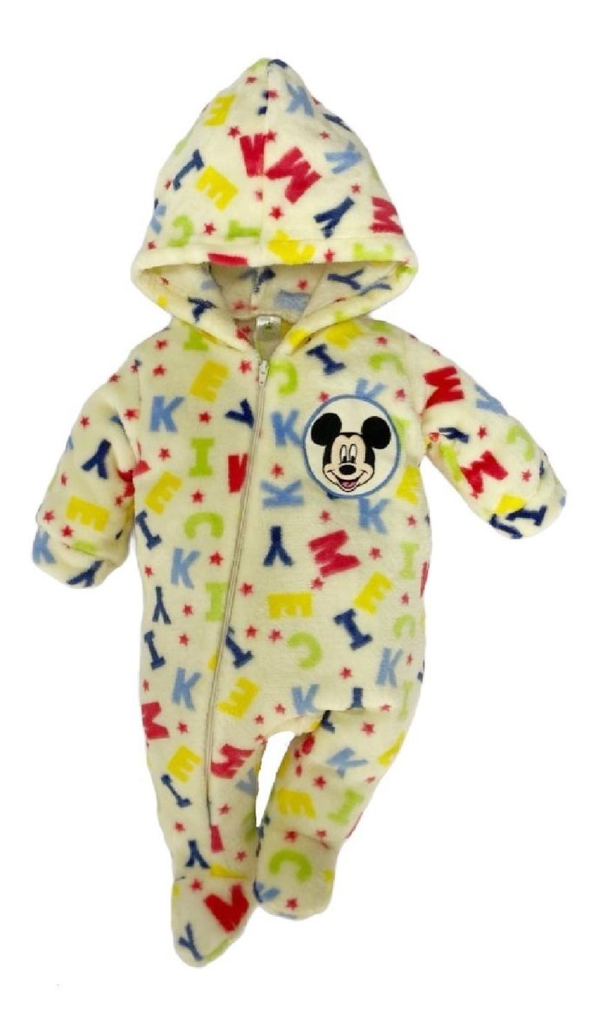 Kit 3 Mamelucos Disney para Bebé Bordado Mickey Mouse