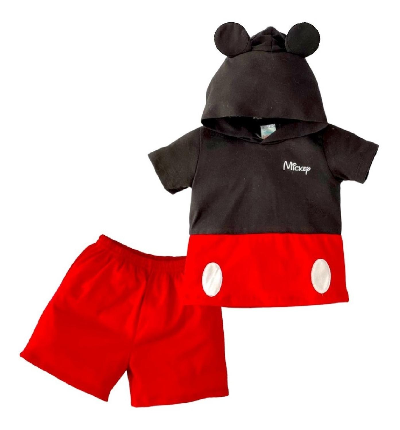 Kit 3 Conjuntos Disney Pooh, Tigger, Mickey.