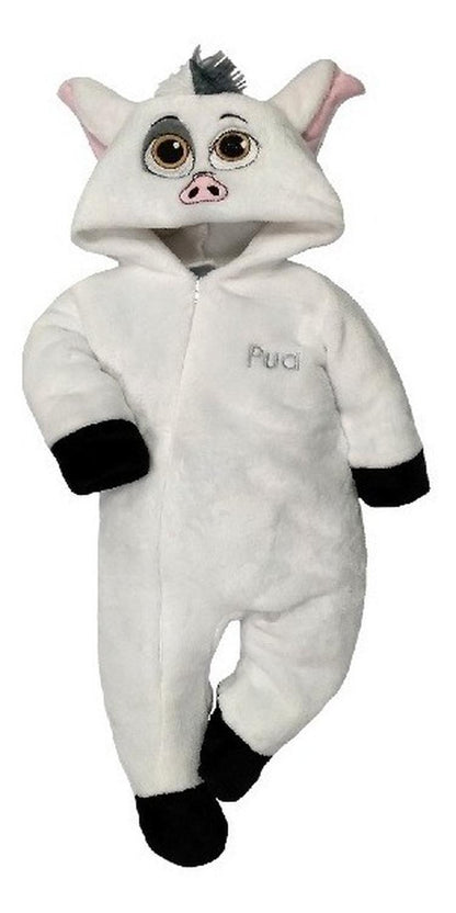 Kit 3 Mamelucos Disney para Bebé con Gorro Bordado Timon, Pua, Winnie Pooh