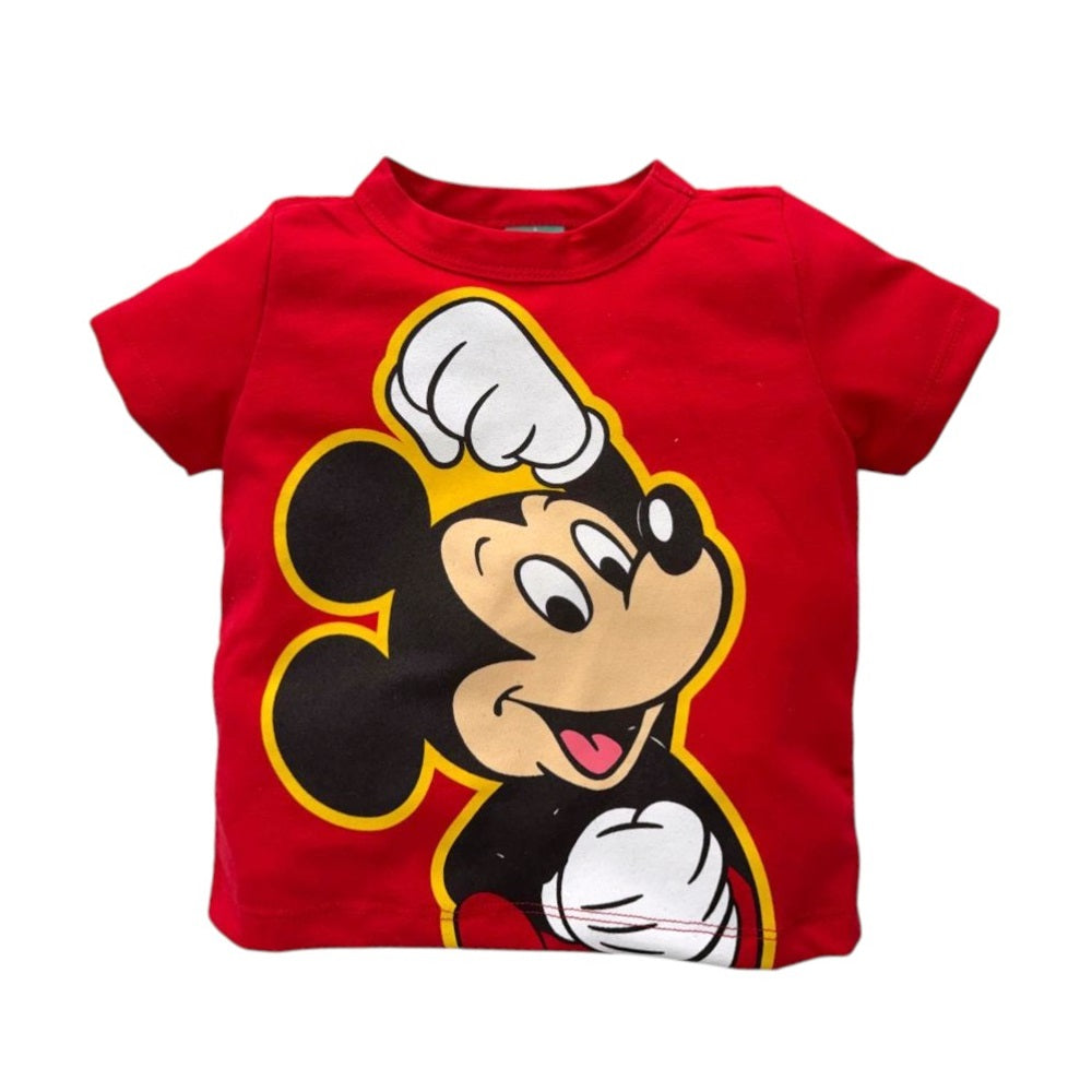 Conjunto Algodón Short Y Playera Disney Mickey Mouse