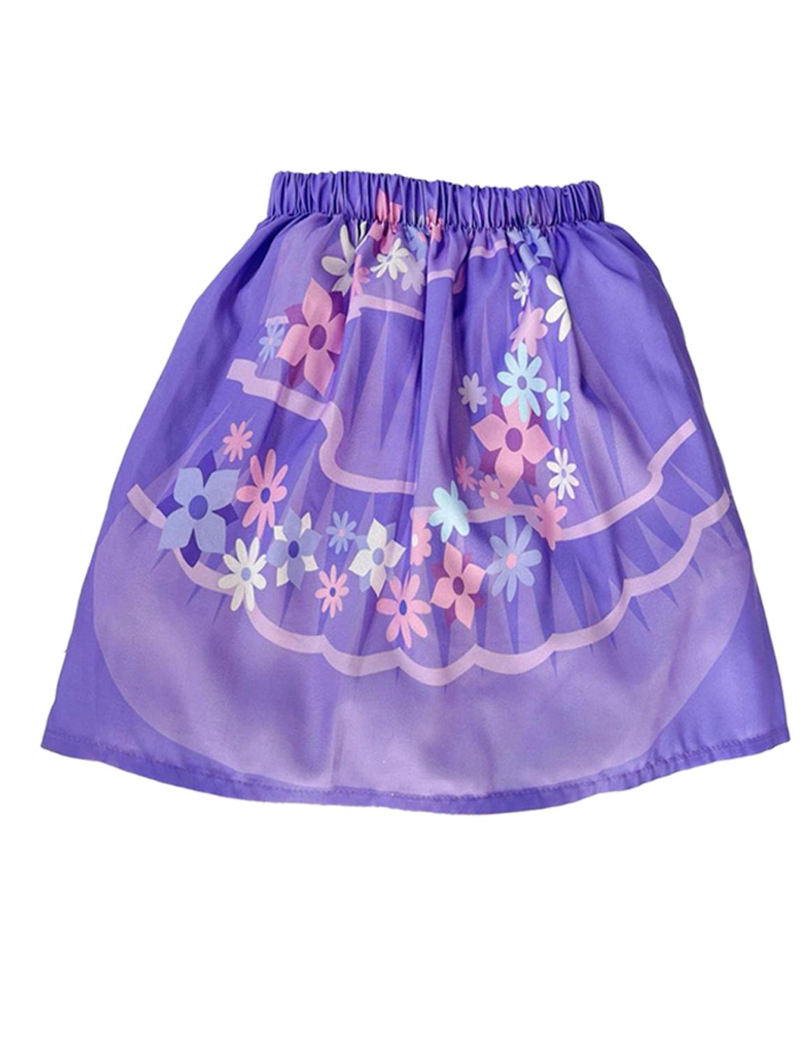 Conjunto 2 piezas blusita y falda estampadas Disney Encanto Isabela