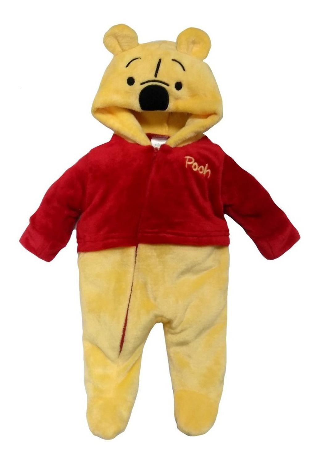 Kit 3 Mamelucos Disney para Bebé con Gorro Bordado Rex, Winnie Pooh, Stitch