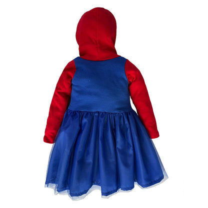 Vestido manga larga con sublimando enfrente Marverl Spiderman
